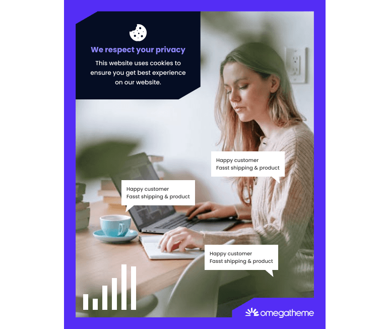 Merchant working on laptop